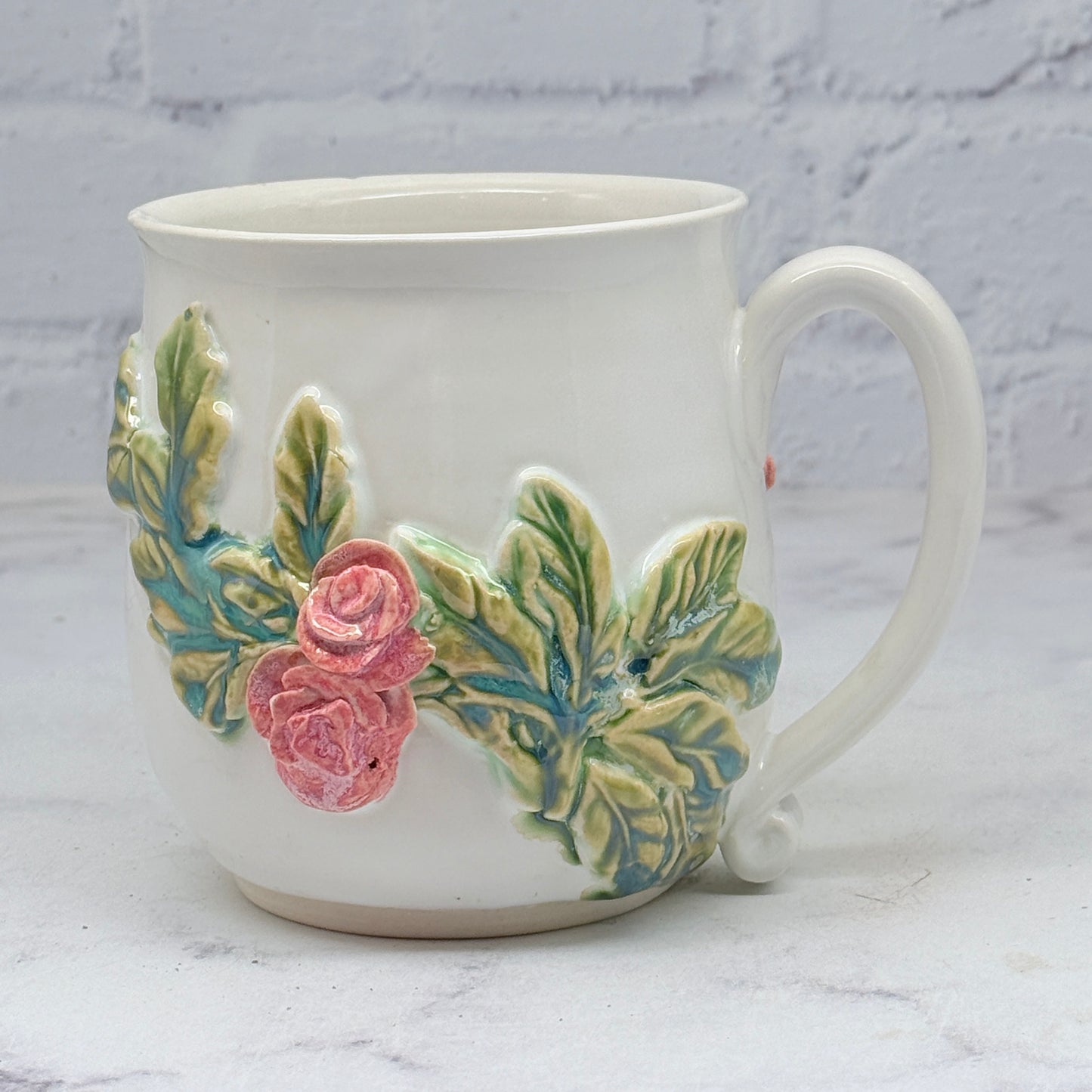 3-D Pink Roses Mug 2