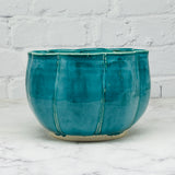 Teal Large Pumpkin Bowl