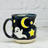 Black with Ghosts Mug 3