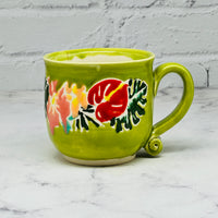 Green Tropical Teacup 1