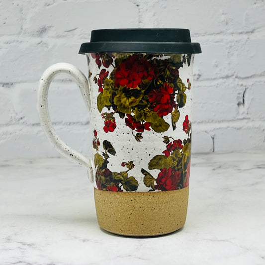 Geraniums Travel Mug
