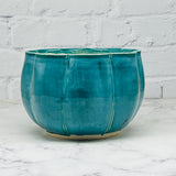 Teal Large Pumpkin Bowl