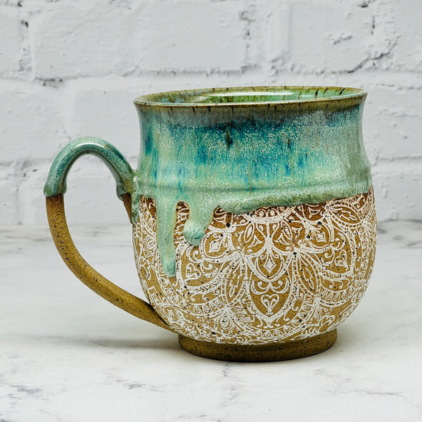 Green with Mandala Mug 2