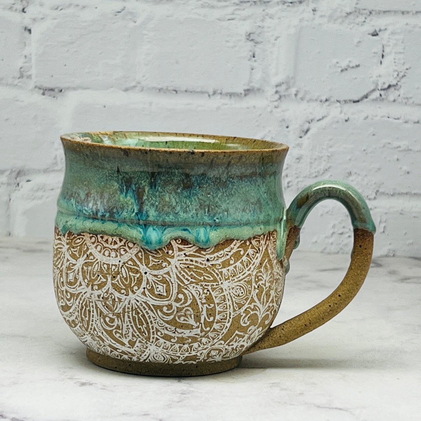 Green with Mandala Mug 2