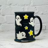 Black with Ghosts Tall Mug 2