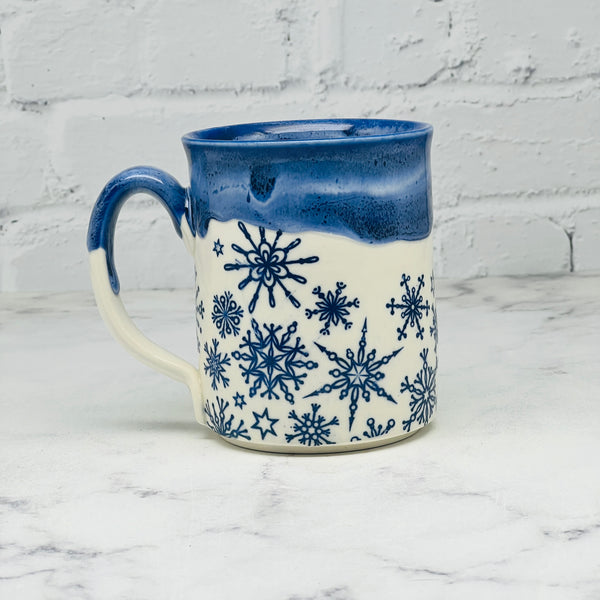 Blue with Snowflakes Mug 2