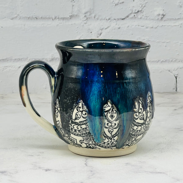 Celestial Black Mandala Mug 1