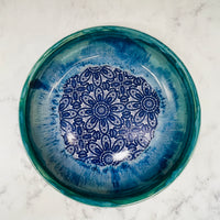 Blue Lace Low Bowl 1