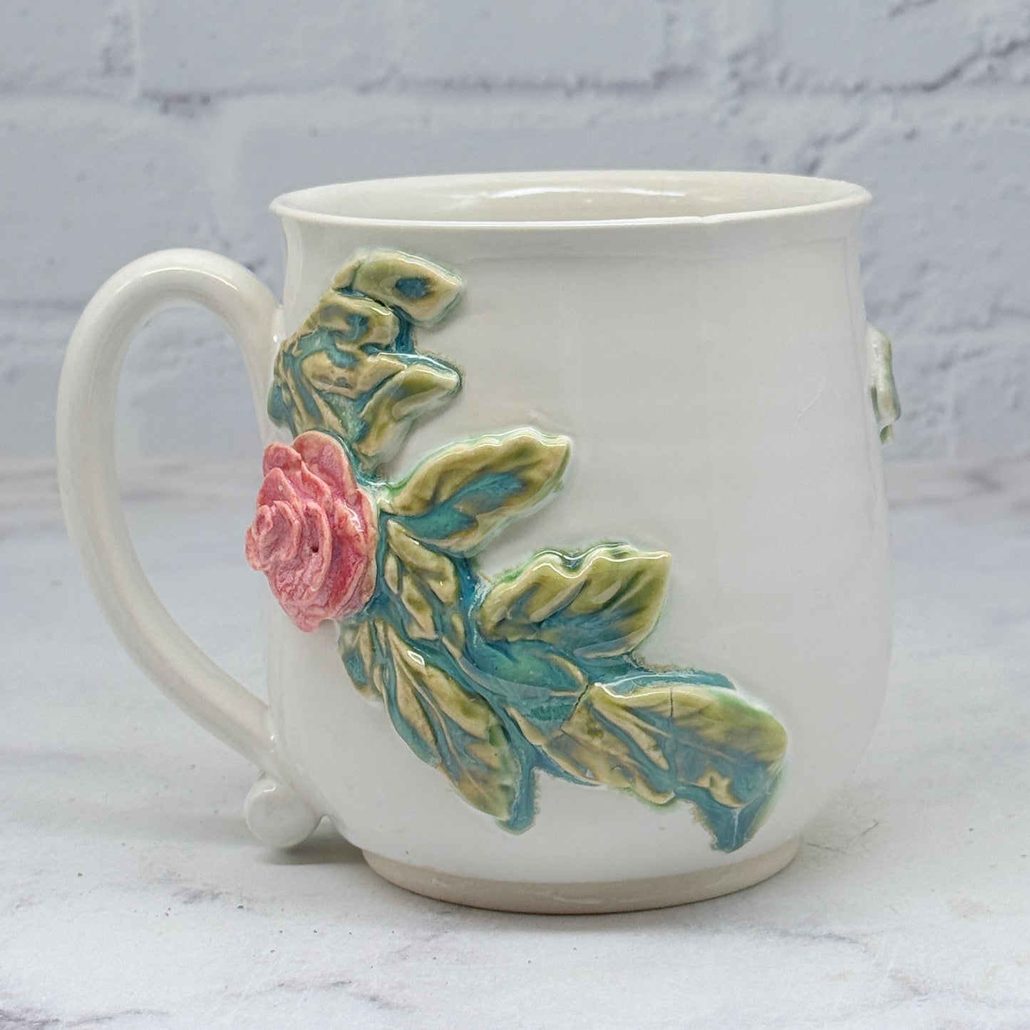 3-D Pink Roses Mug 2