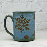 Blue Snowflakes Mug 3