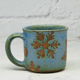 Blue Snowflakes Espresso Mug 1