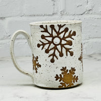 Speckled White Snowflakes Mug 2