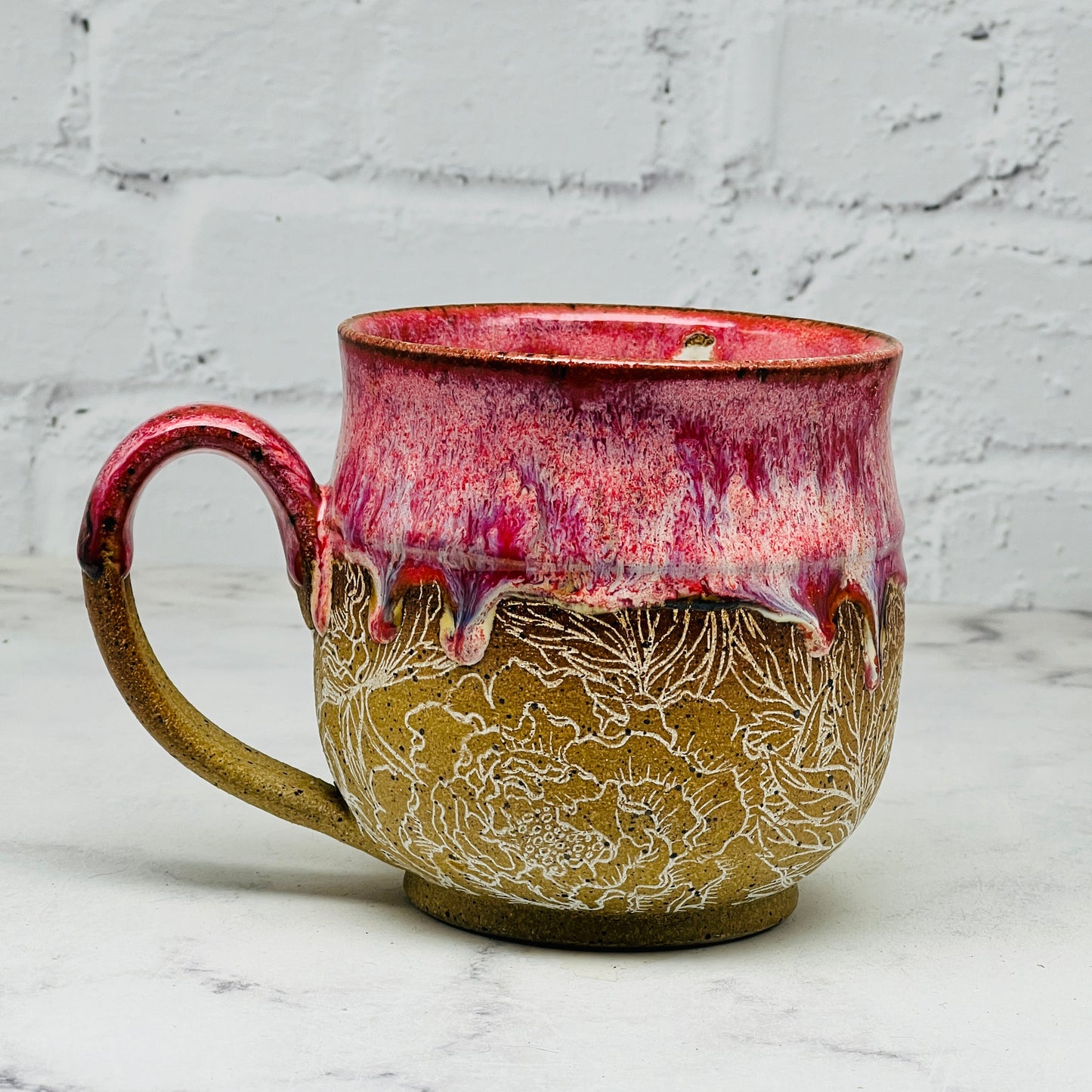 Pink with Peonies Mug 2