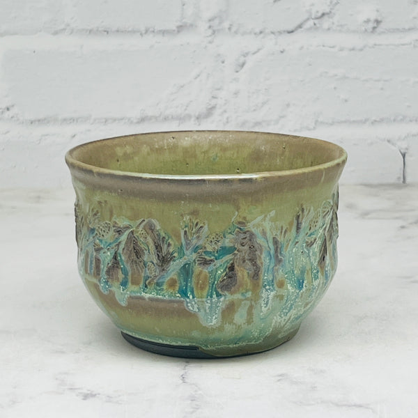 Green Pine Branches Texture Small Bowl 4