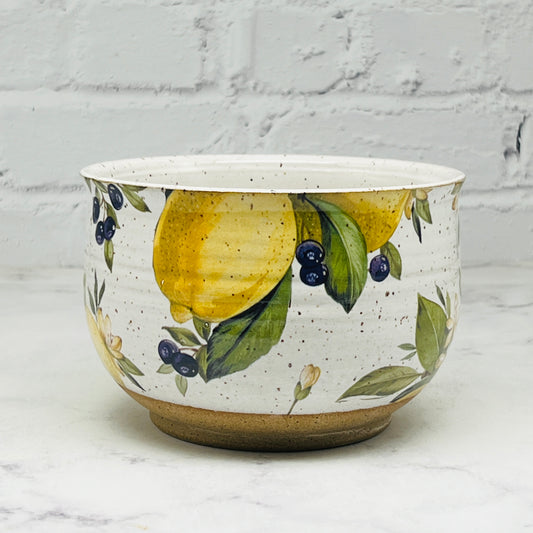 Lemons/Blueberries Small Bowl