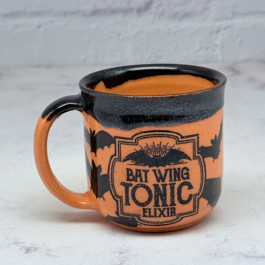 Orange & Black Halloween Espresso Mug 1