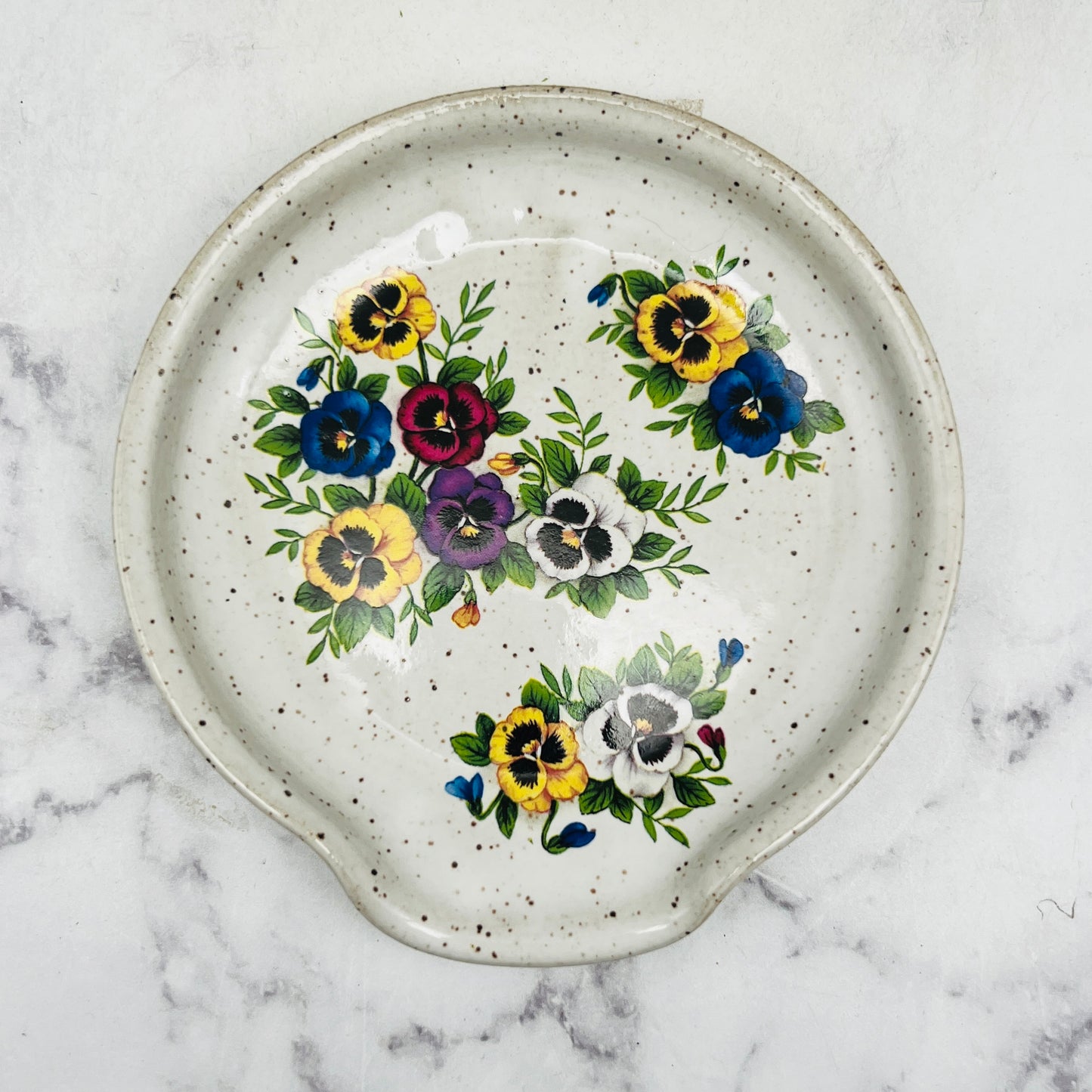 Pansies Spoon Rest