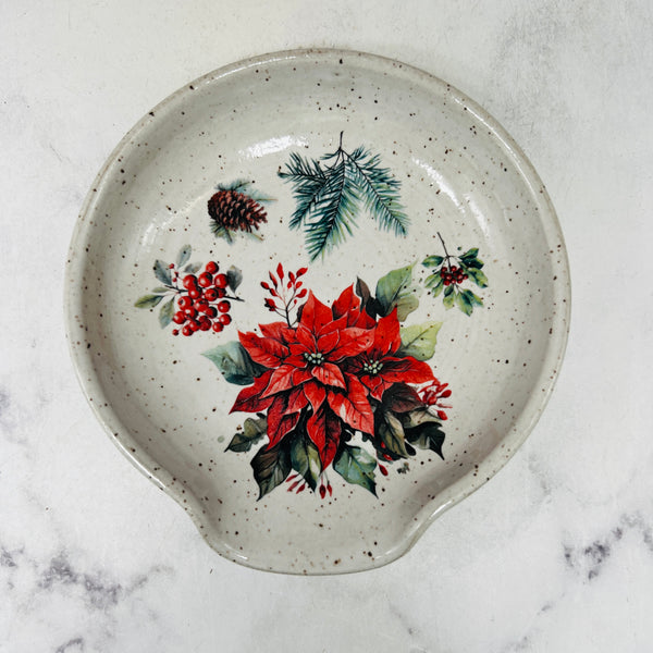 Poinsettia Spoon Rest