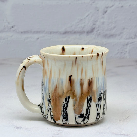 Cream with Birch Espresso Mug