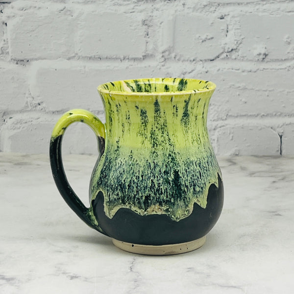Green and Black Curvy Mug 1