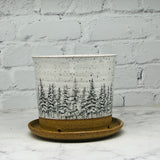 Snowy Pines Planter