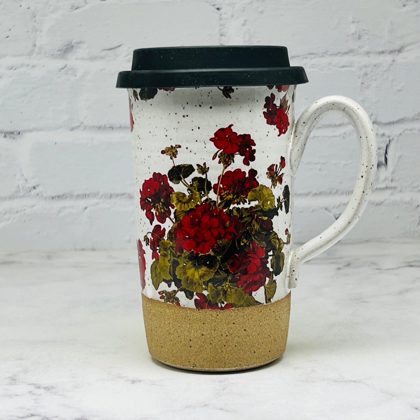 Geraniums Travel Mug