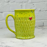 Green with Red Heart Mug 3