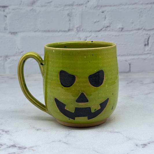 Green Jack-o-Lantern Mug 1