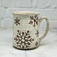 November Preorder Speckled White Snowflake Mug