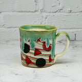 Green with Watermelons Marbled Mug 5