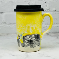 Yellow with Sunflowers Travel Mug