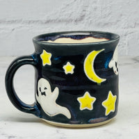 Black with Ghosts Espresso Mug