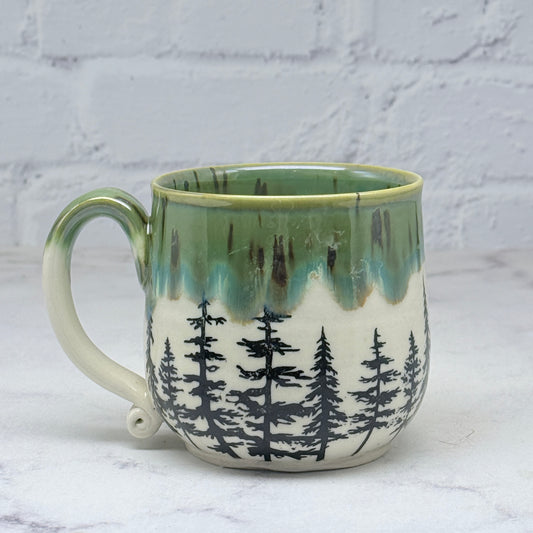 Green with Pines Teacup
