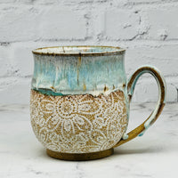 Light Blue with Lace Mug 1