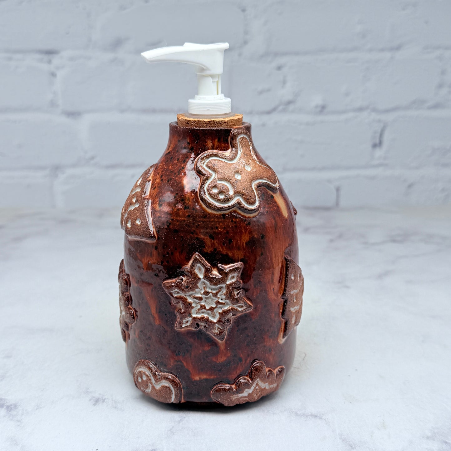 3-D Gingerbread Soap Dispenser