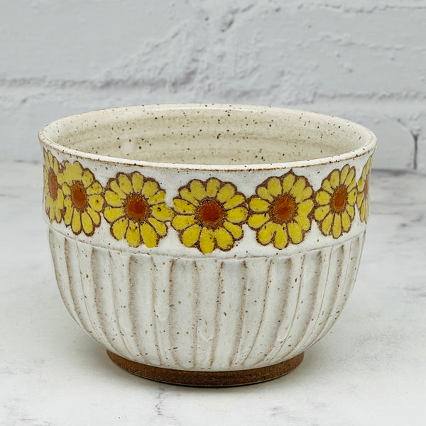 Sunflowers Carved Small Bowl 1