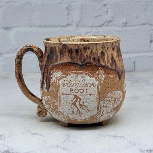 Cream Halloween Cauldron Mug