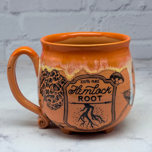 Orange Halloween Cauldron Mug 1