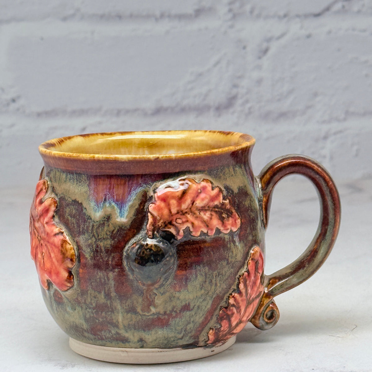 3-D Fall Leaves Teacup 1