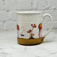 Speckled White Mushrooms Mug