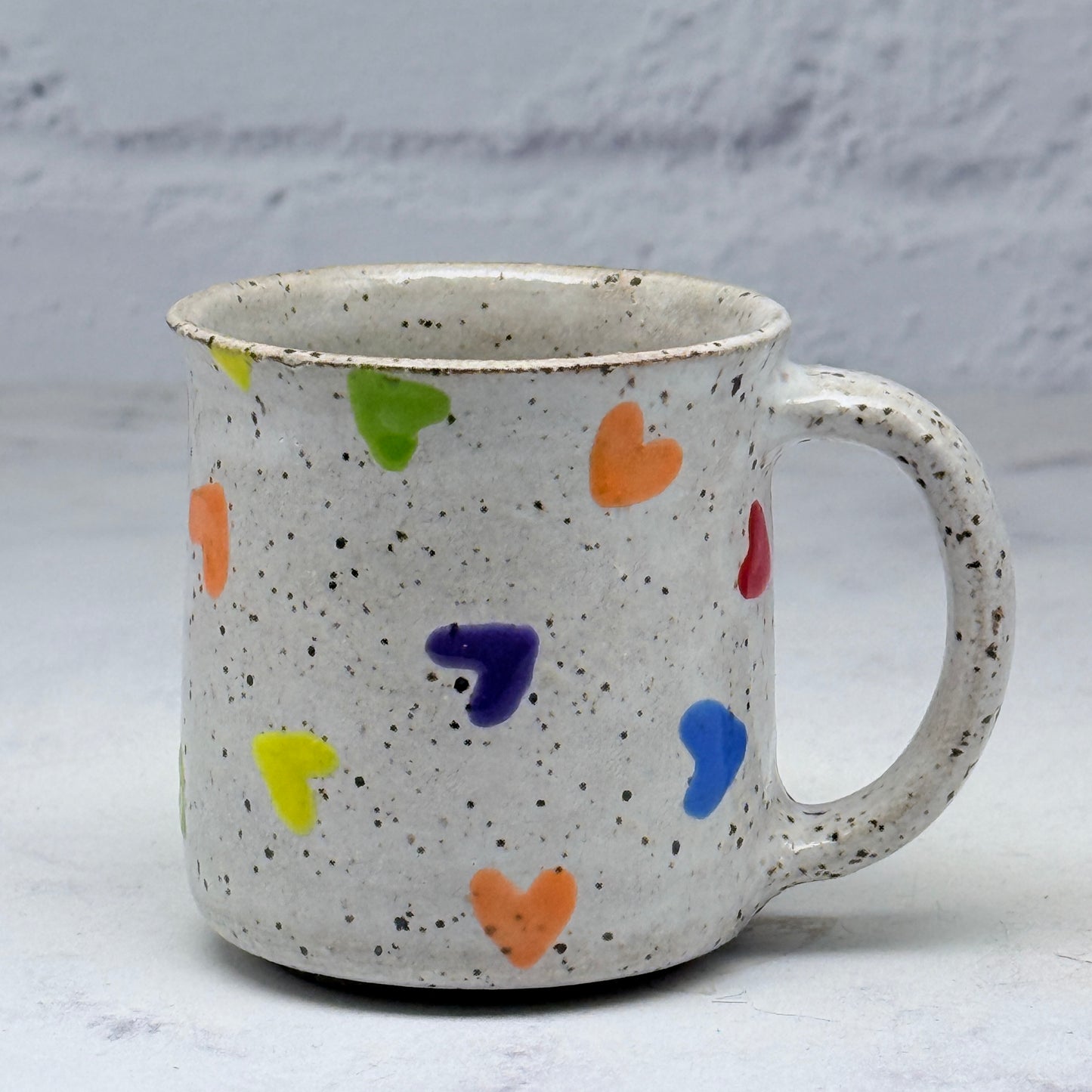 Rainbow Hearts Espresso Mug 2