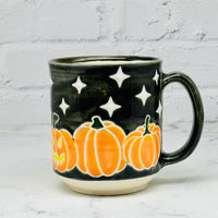 Black with Pumpkins Mug 1