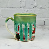 Green with Watermelons Marbled Mug 4