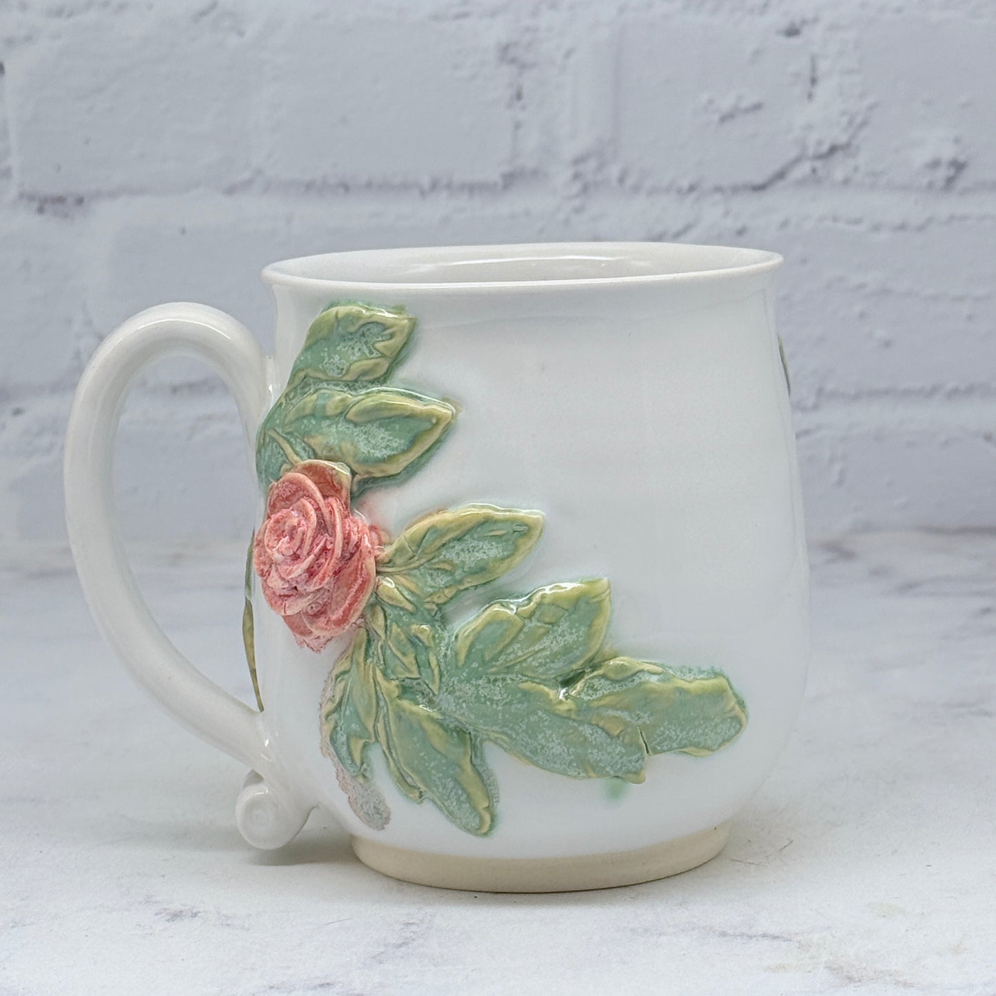 3-D Pink Roses Mug 2