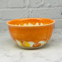 Orange with Pumpkins Medium Bowl 1