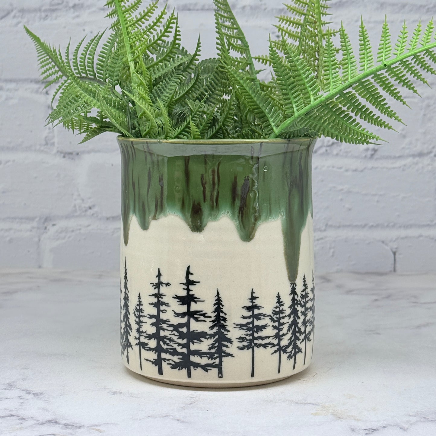 Green with Pines Container 1