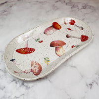 Mushrooms Oval Tray