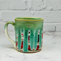 Green with Watermelons Marbled Mug 1