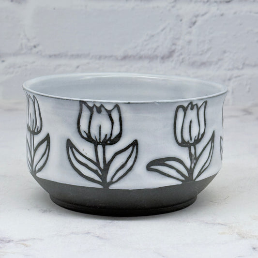 Tulips B&W Small Bowl