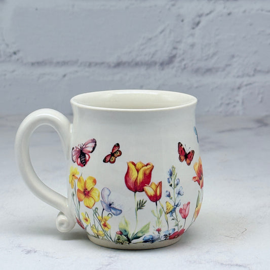 Field of Flowers Porcelain Espresso Mug
